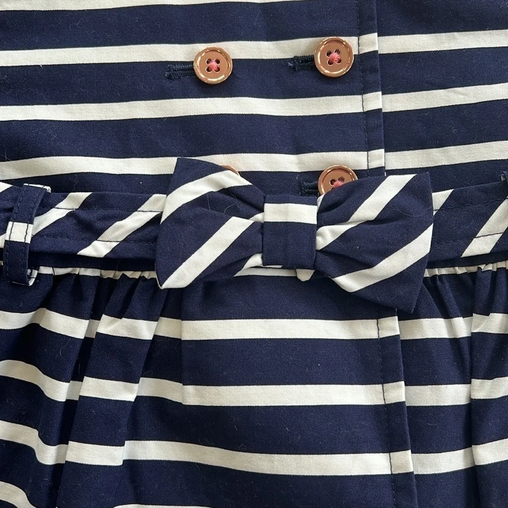 Janie and jack high tea navy striped jacket nwt